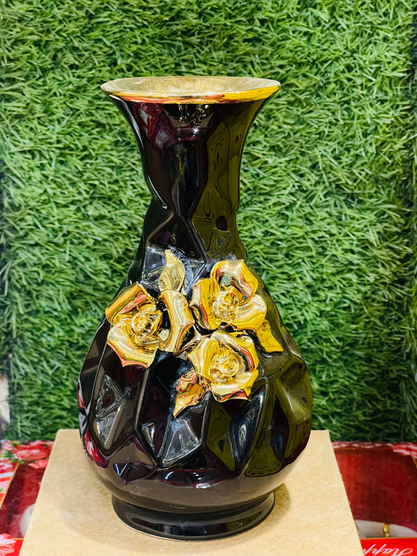 Black Golden Vase BG602