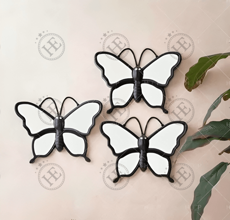 3 Piece Hanging Mirrors (Butterfly Style)