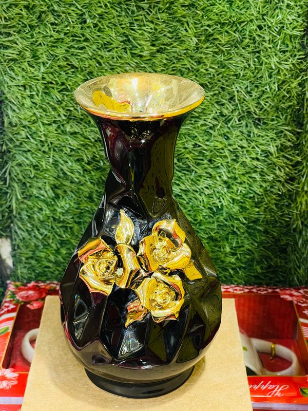 Black Golden Vase BG602