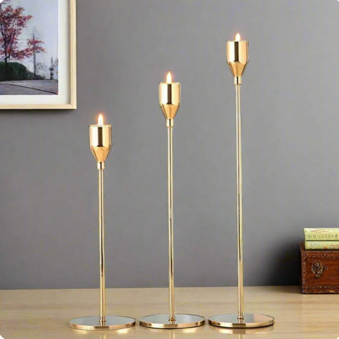 3 Piece Candle Holder Set