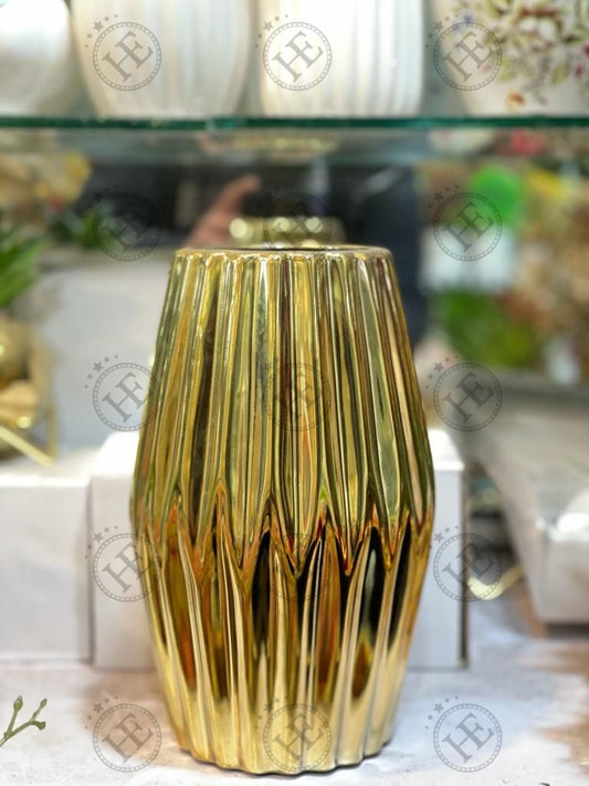 Golden Ceramic Vase GV709