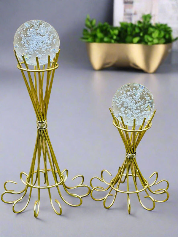 Luxury Decorative Crystal Ball Stand GCD080