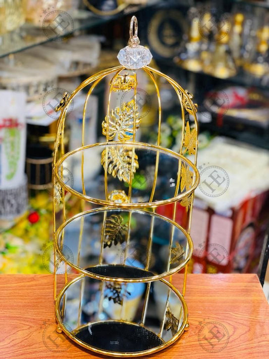 Golden Triple Perfume Trays S4125